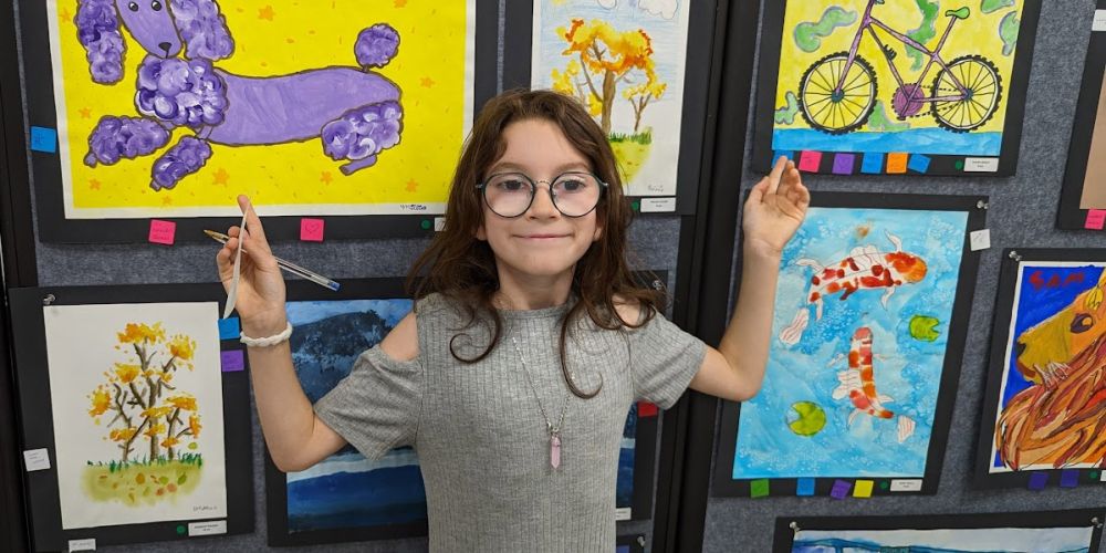 Mellie learned the passion for art