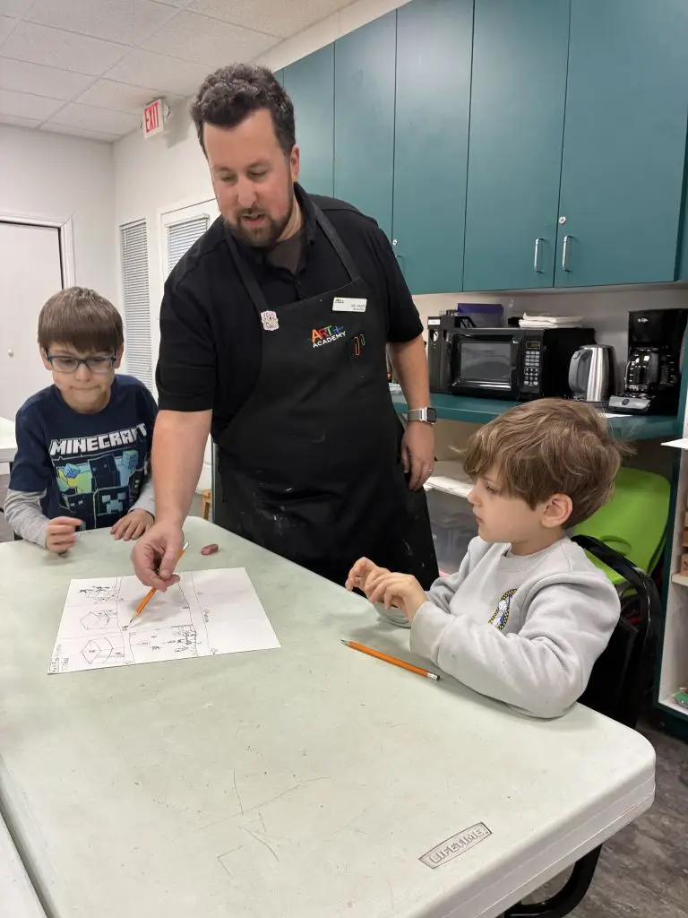 Mr Matt Teaching Art Students