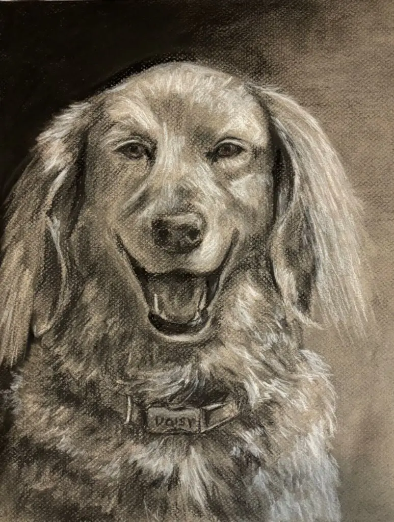 Ms Rose artwork Dog