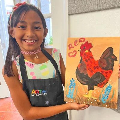 Student_8_yrs_old_showing_her_painting